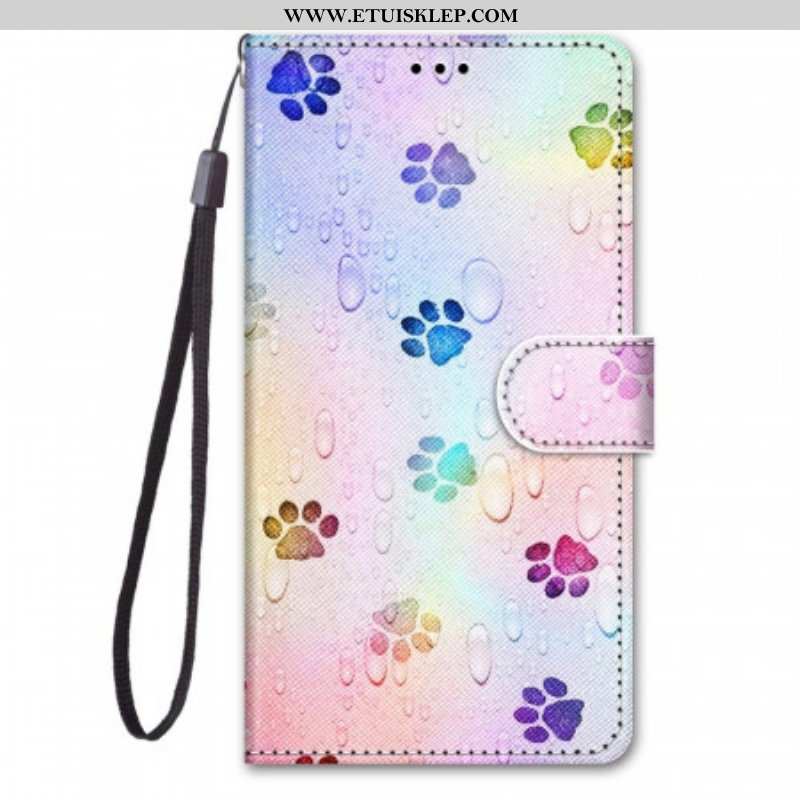 Etui Folio do Samsung Galaxy M53 5G Ślady Kota